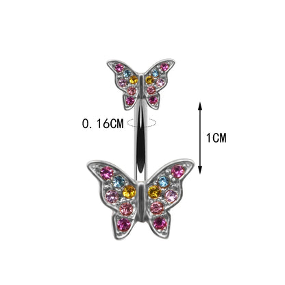 🌈 Piercing ombligo Mariposa Rebelde🦋 22 colores a elegir