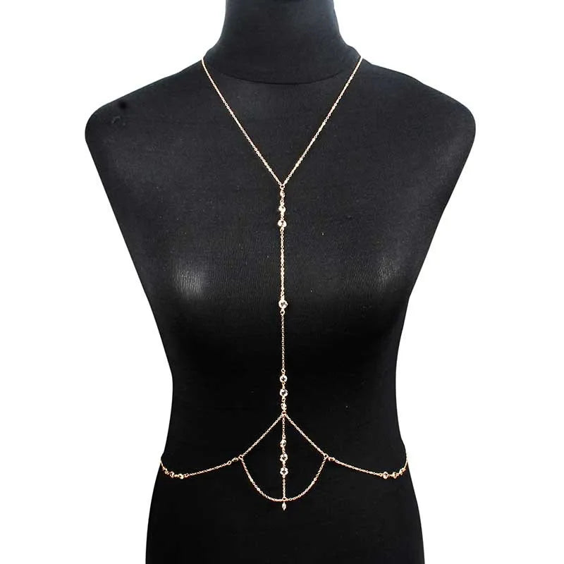 ✨ Glow Queen Choker Chain – Collar Largo + Cadena Body Brillante