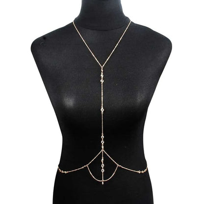 ✨ Glow Queen Choker Chain – Collar Largo + Cadena Body Brillante