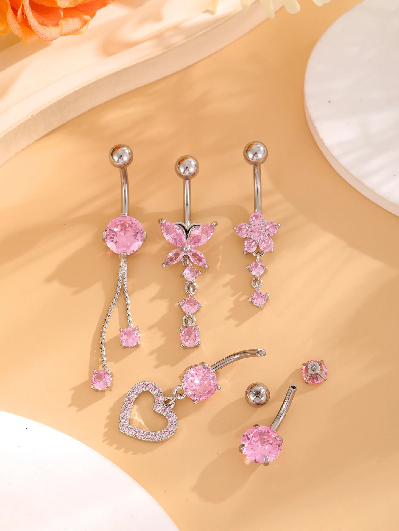 🌸✨ Big Love Belly Ring🦋✨ 15 variantes a elegir