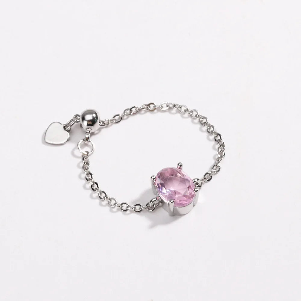 👸Anillo Princess cosmic 🌙 Cadena ajustable 🌈 12 colores a elegir