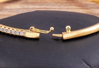 💎Bangle Glow — Brazalete Elegancia Cubic Zirconia🌙 2 variantes a elegir