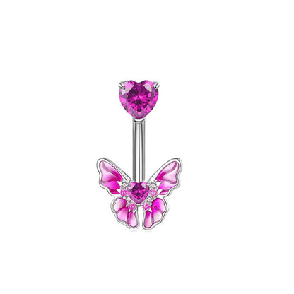🌈 Piercing ombligo Mariposa Rebelde🦋 22 colores a elegir