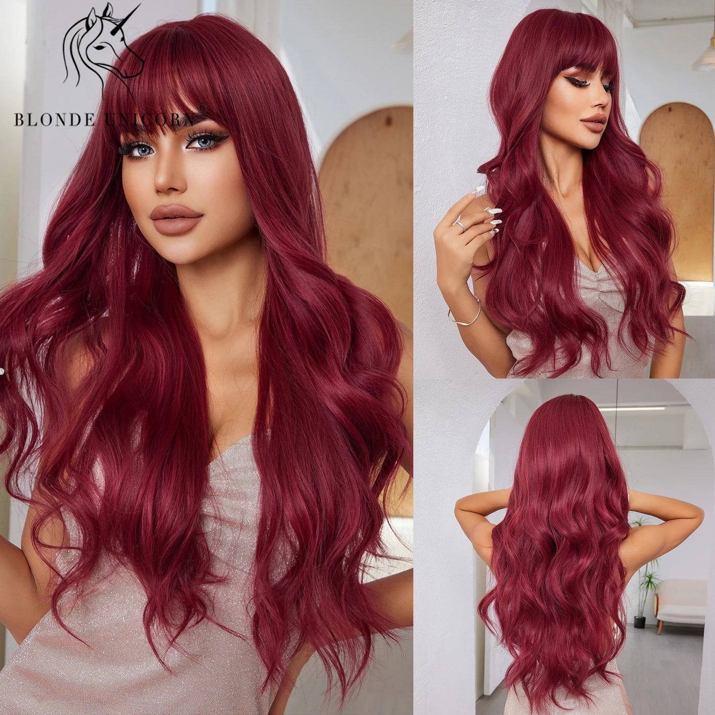 💜 Unicorn Dream 💖Ondas largas para un look místico y vibrante🤟26 variantes