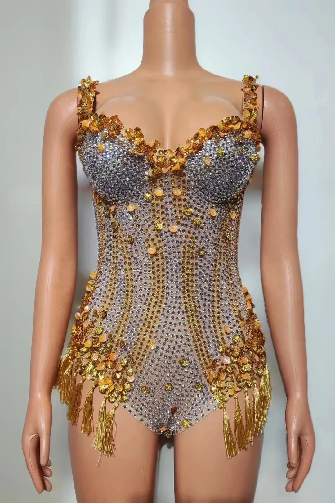 👑 Crystal Mirage Bodysuit – Edición Desierto 🌴 5 colores a elegir