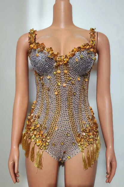 👑 Crystal Mirage Bodysuit – Edición Desierto 🌴 5 colores a elegir