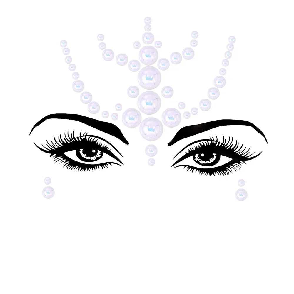 💜Cosmic Glitter Crown – Pegatinas de Cristal Festival Face 🌈 29 varaintes a elegir