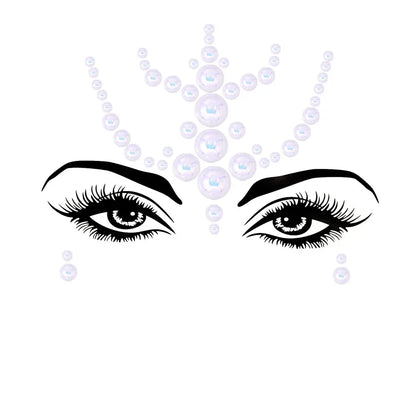 💜Cosmic Glitter Crown – Pegatinas de Cristal Festival Face 🌈 29 varaintes a elegir