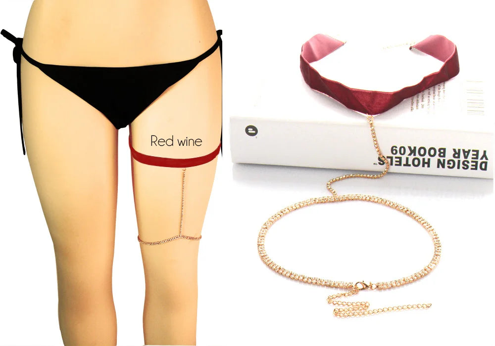 ✨“Golden Siren Leg Chain” 🧜‍♂️ Poder, Brillo y Sensualidad a Cada Paso 17 variantes a elegir