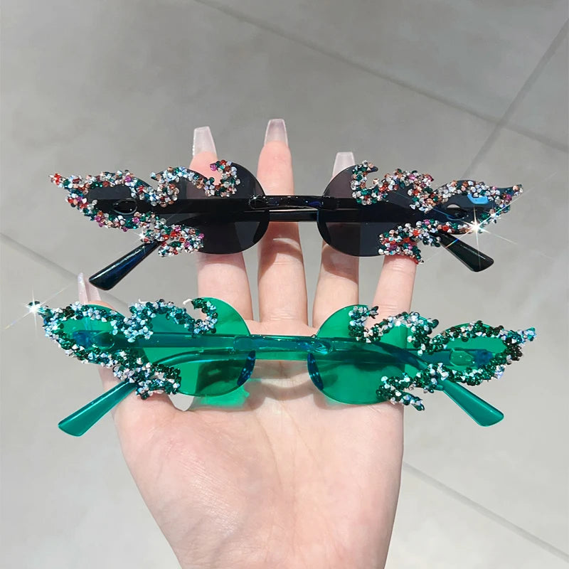 🔥 FireGlam Shades 🕶️ Gafas sin montura efecto fuego en candy colors🔥💋 5 colores a elegir