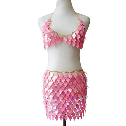 🔥Scales on Fire Set 🧜‍♀️Conjunto Sirena Metálica Multicolor 🌈 Disponible en 6 colores alucinantes