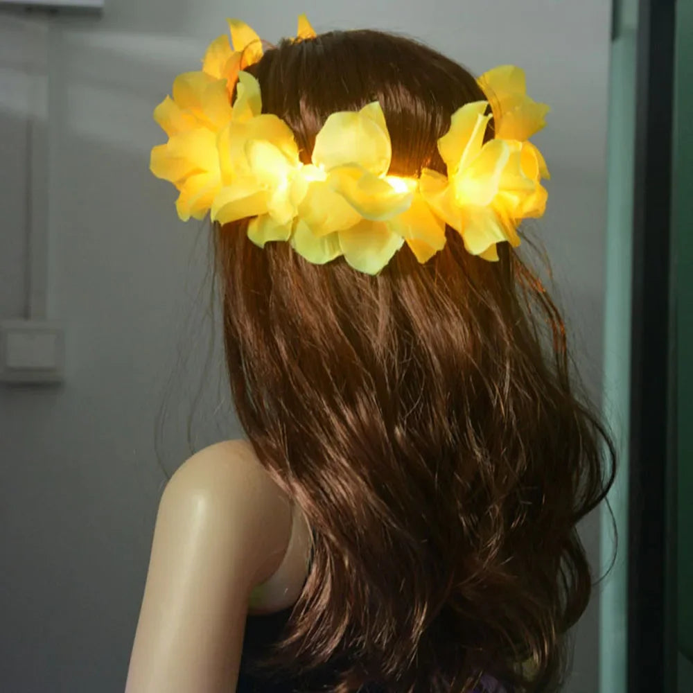 🦋 Diadema LED flower 🧚‍♀️ Mística Nocturna ✨8 colores a elegir