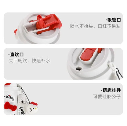 🌟Taza Térmica 520ml Hello Kitty x Kuromi — Cute Rebel 💖 2 variantes a elegir