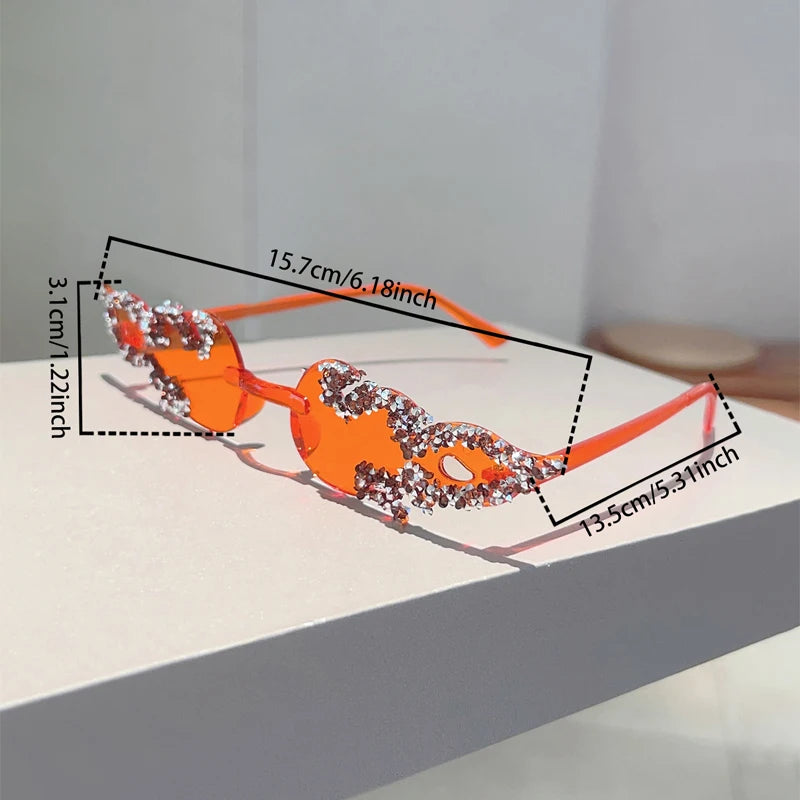 🔥 FireGlam Shades 🕶️ Gafas sin montura efecto fuego en candy colors🔥💋 5 colores a elegir