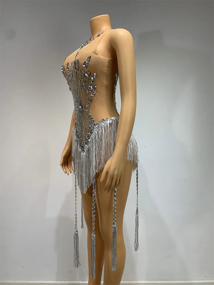 💎 Crystal Star Bodysuit – Estrella Polar 💎