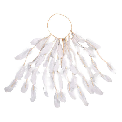 🕊️Diadema Boho de Plumas Naturales 🌵 Diosa del Desierto 🔥35 variantes