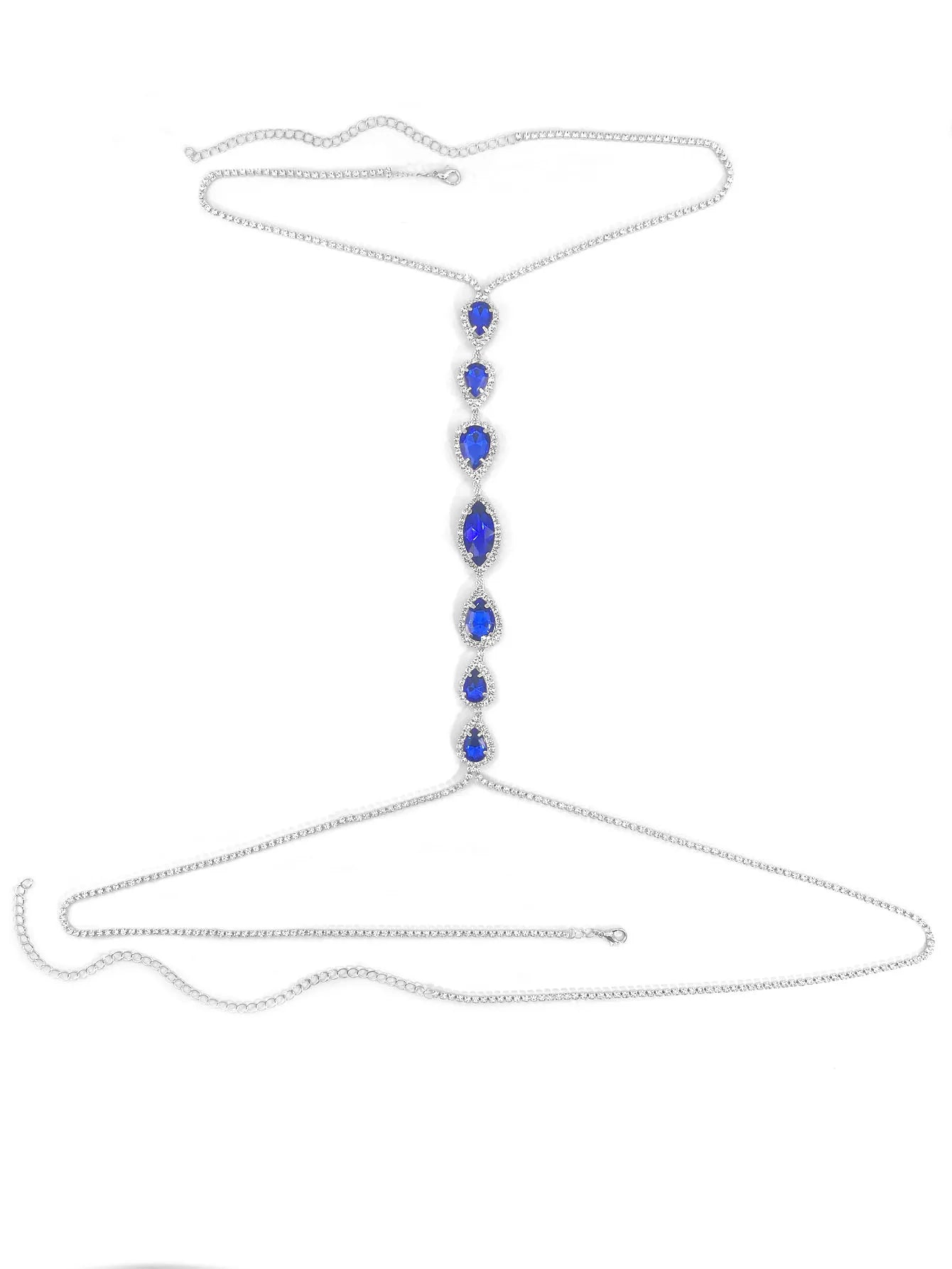 💧“Blue Droplet” Body Chain 🧜‍♀️ Sirena de Metal y Cielo Azul