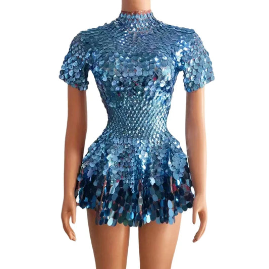 ✨ Disco Diva Dress Blue ✨