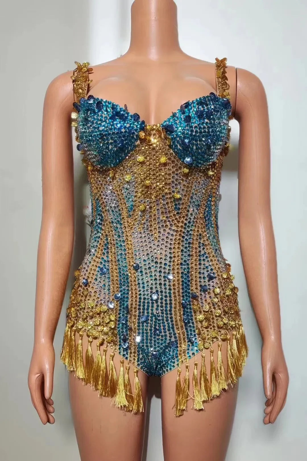 👑 Crystal Mirage Bodysuit – Edición Desierto 🌴 5 colores a elegir