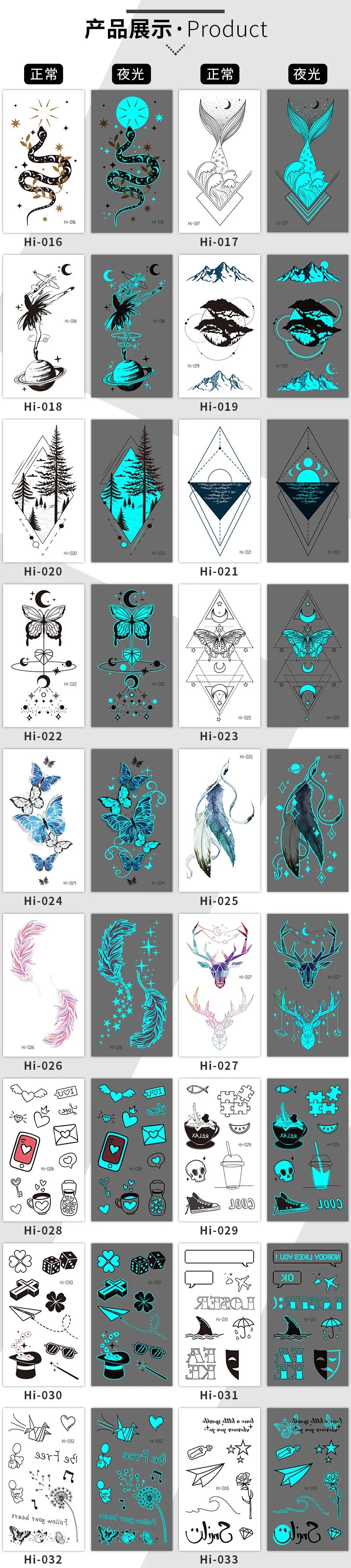 🌙⚡ Glow Spells – Tatuajes Luminosos para Pieles que Hechizan 🌌 45 variantes