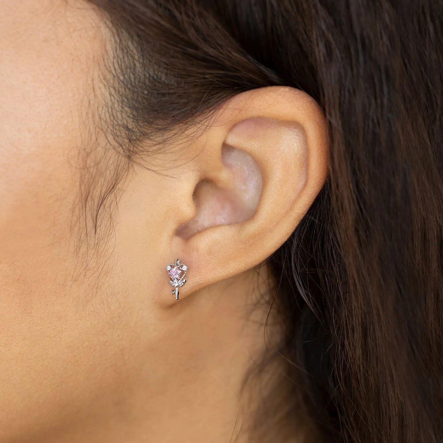 💫Set Pendientes y Collar "Magic Wand" 🧚‍♀️ Estrellas Rosas con Toque de Hada