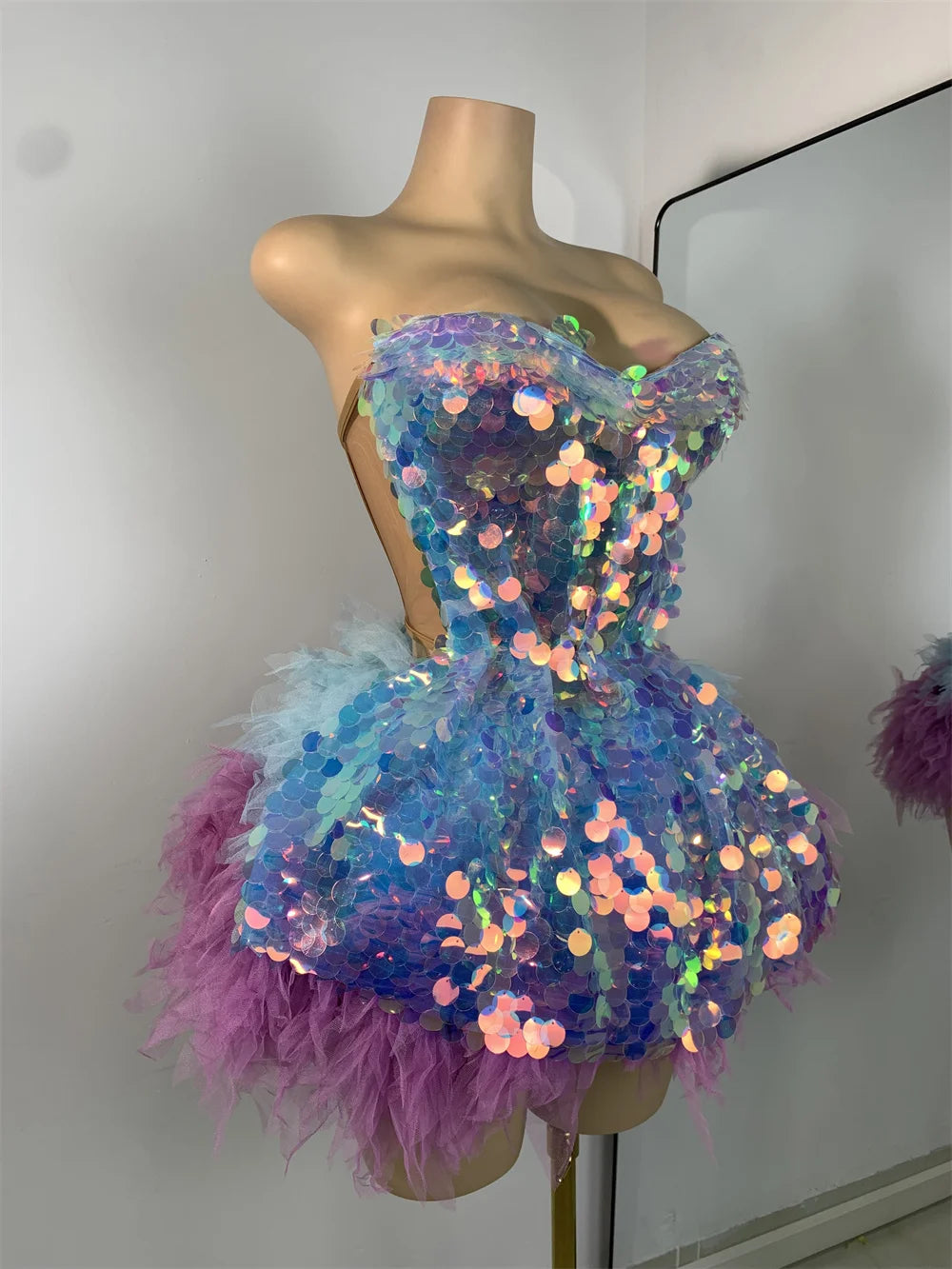 🌟 Starlight Diva Set – Conjunto Corset & Falda Lago de los Cisnes 💙💜