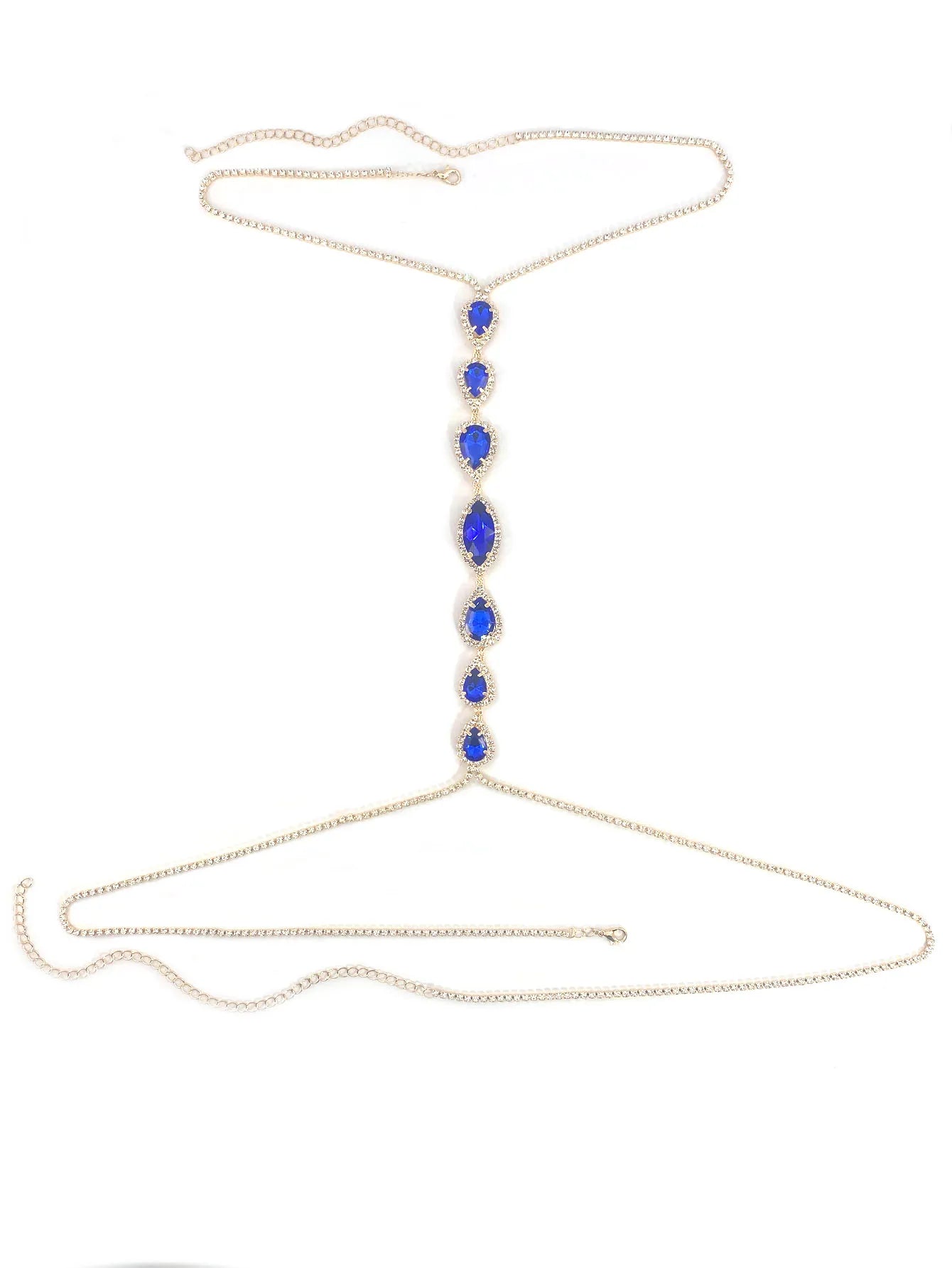 💧“Blue Droplet” Body Chain 🧜‍♀️ Sirena de Metal y Cielo Azul