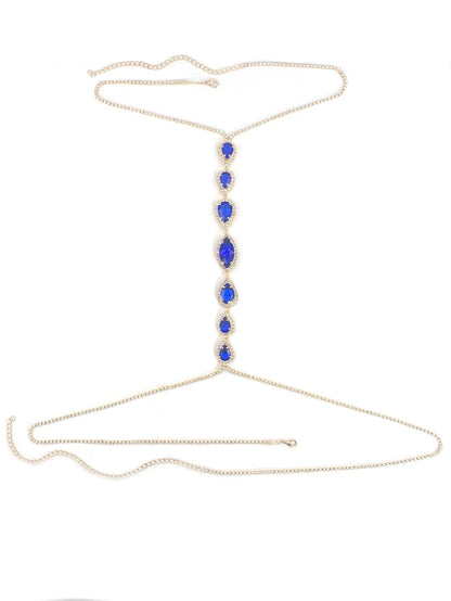 💧“Blue Droplet” Body Chain 🧜‍♀️ Sirena de Metal y Cielo Azul