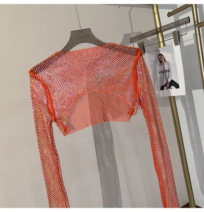 🌟 Crystal Mesh Crop💎