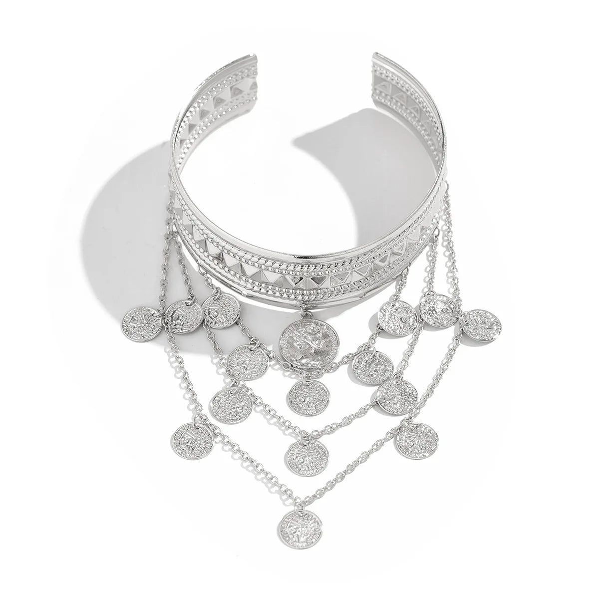 🌞"Sun Priestess" 👸 Armband Dorado con Flecos y Monedas Boho✨ 6 variantes a elegir