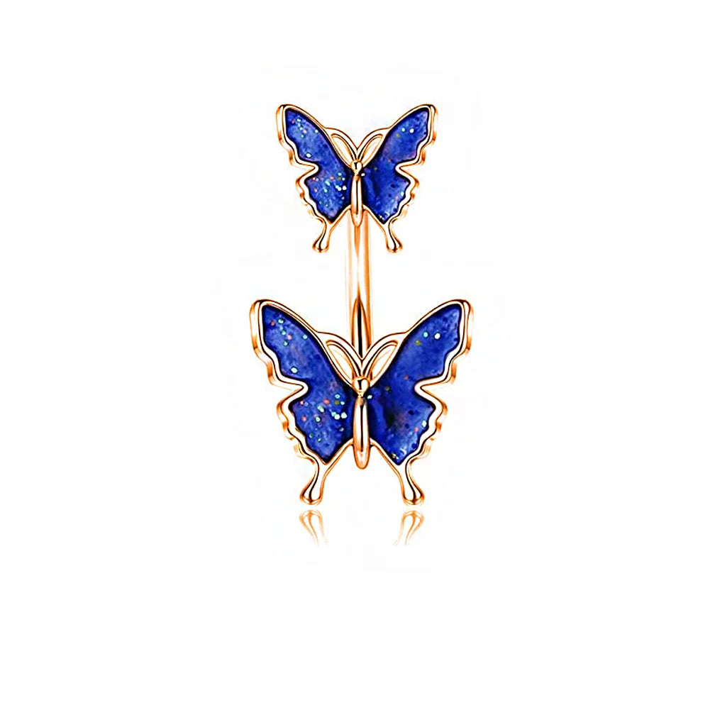🌈 Piercing ombligo Mariposa Rebelde🦋 22 colores a elegir