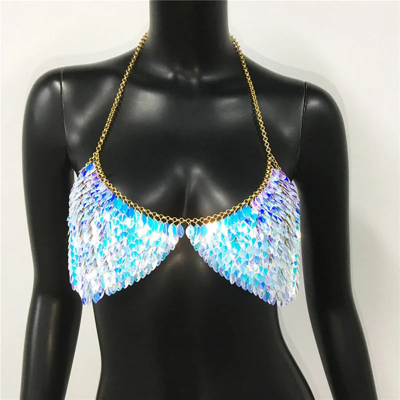 🌈 Rainbow Sequin Top 💖 8 colores a elegir