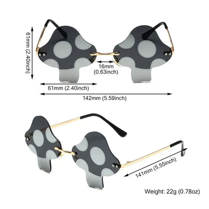 🍄“Magic Mushroom Shades” 😎  Gafas Psicodélicas para Almas Irregulares🌈 9 colores a elegir