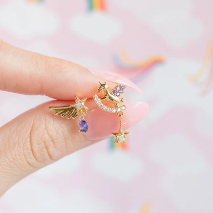 🌟Pendiente "Fairy Flight" 🦄 Ala de Ángel y Unicornio💫11 variantes a elegir