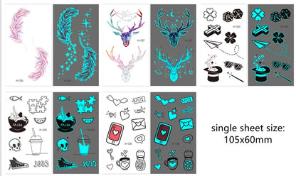 🌙⚡ Glow Spells – Tatuajes Luminosos para Pieles que Hechizan 🌌 45 variantes