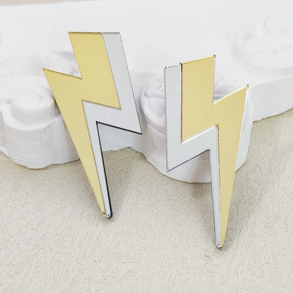 💫Electric Flash ⚡ Pendientes Rayo Acrílico con Brillo Multicolor🎨18 variantes a elegir