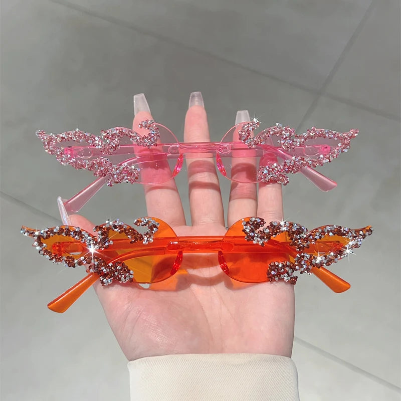 🔥 FireGlam Shades 🕶️ Gafas sin montura efecto fuego en candy colors🔥💋 5 colores a elegir