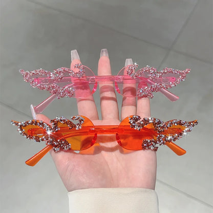 🔥 FireGlam Shades 🕶️ Gafas sin montura efecto fuego en candy colors🔥💋 5 colores a elegir