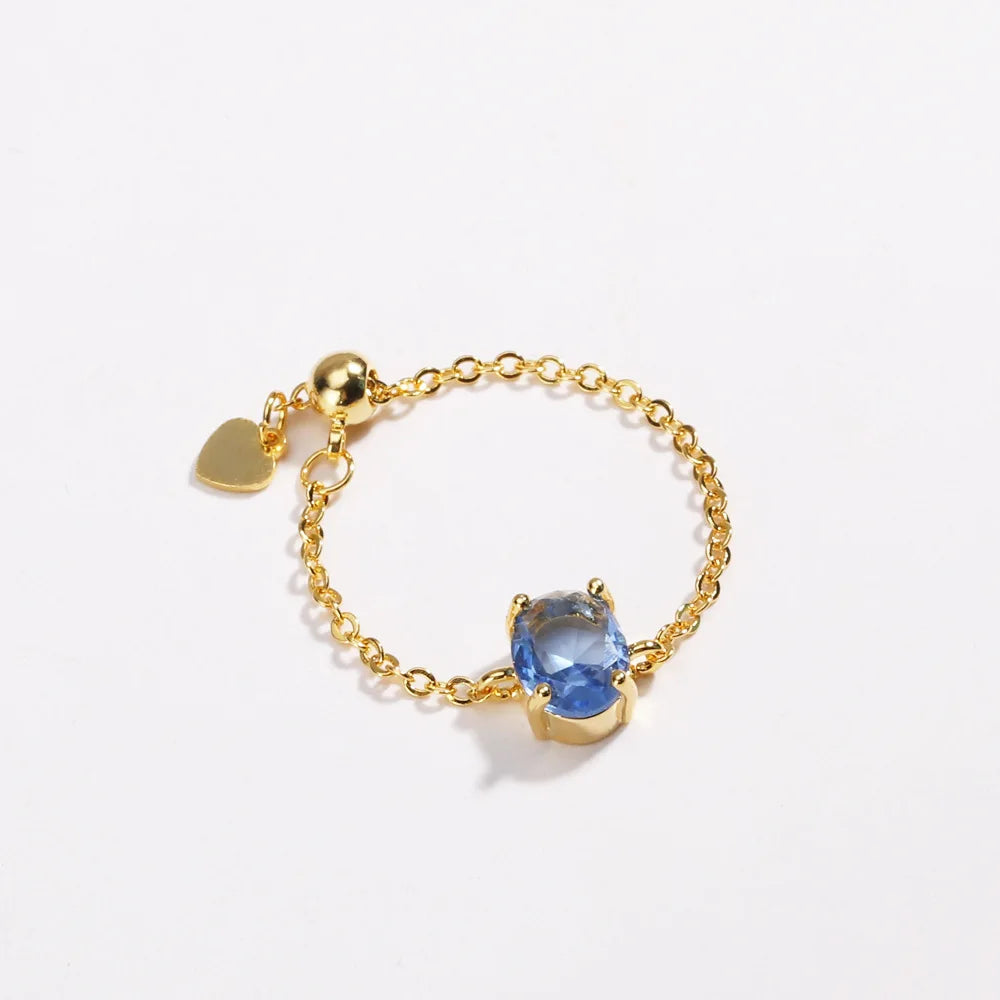 👸Anillo Princess cosmic 🌙 Cadena ajustable 🌈 12 colores a elegir