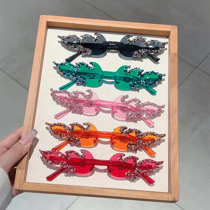 🔥 FireGlam Shades 🕶️ Gafas sin montura efecto fuego en candy colors🔥💋 5 colores a elegir