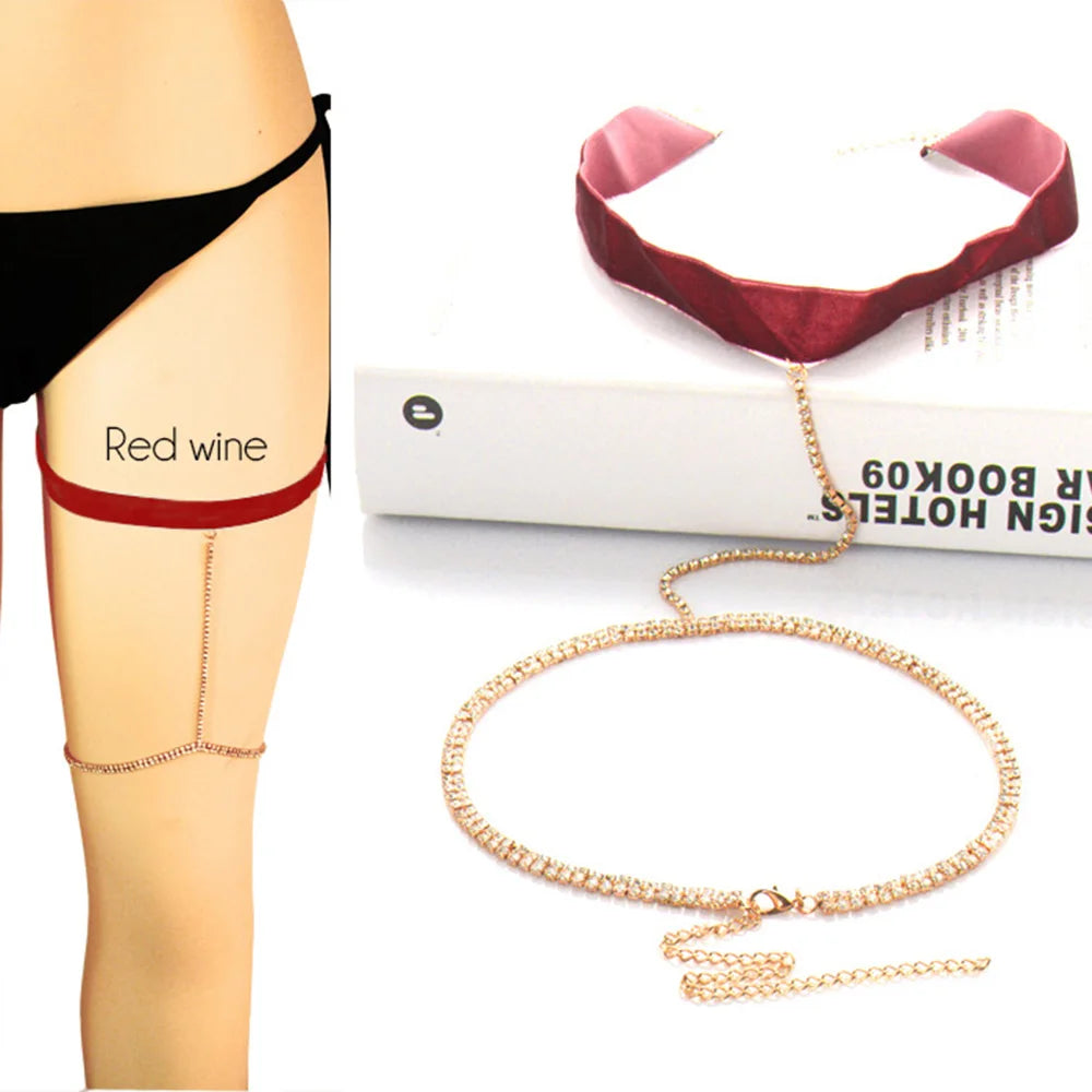 ✨“Golden Siren Leg Chain” 🧜‍♂️ Poder, Brillo y Sensualidad a Cada Paso 17 variantes a elegir