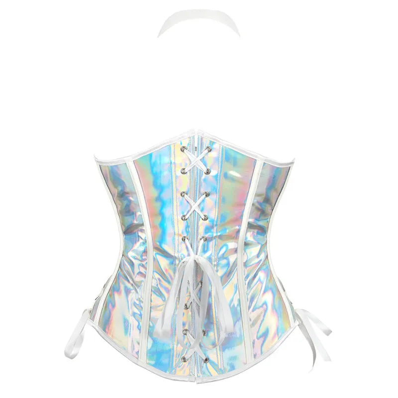 🤘✨ Steam Queen – Corset Steampunk con Cremallera + Hebillas 🖤