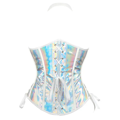 🤘✨ Steam Queen – Corset Steampunk con Cremallera + Hebillas 🖤