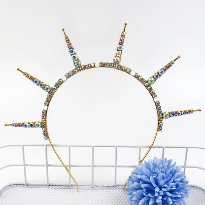 👑Corona Arcoíris 🌈 Hechicera Prisma💎Disponible en negro, plata, oro.