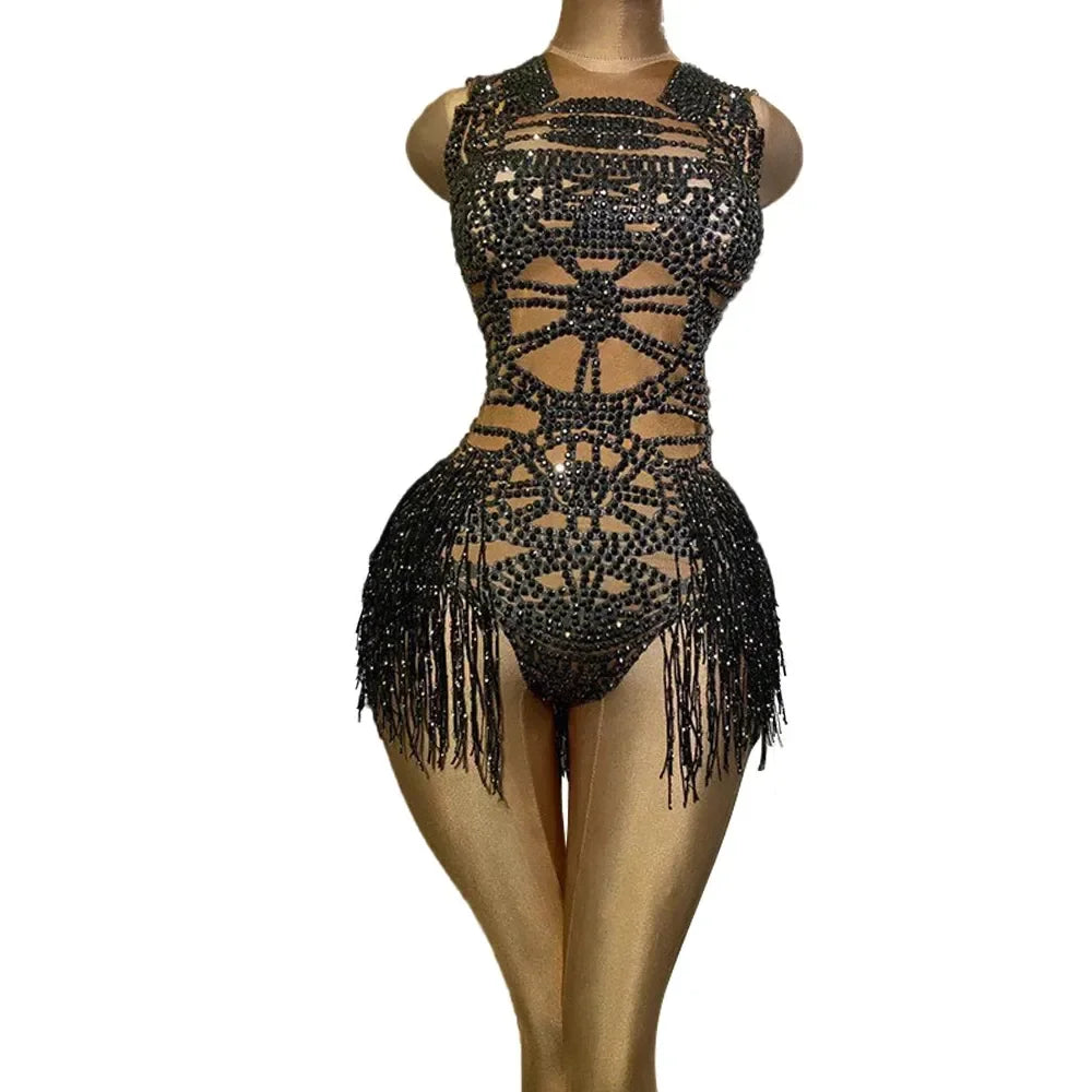 🖤 Black Voodoo Bodysuit – Encanto Oscuro 🖤