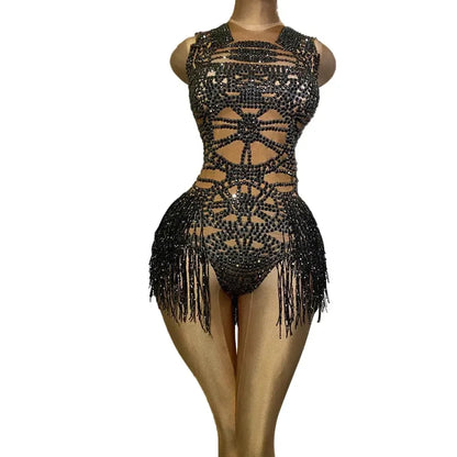 🖤 Black Voodoo Bodysuit – Encanto Oscuro 🖤