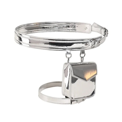 💖 Riñonera Cyborg 💫 Pierna Luminosa para Reinas Futuristas 🌙 5 colores a elegir