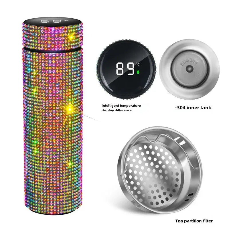 🌈Diamond Display Cup Led 500ml 💡💎