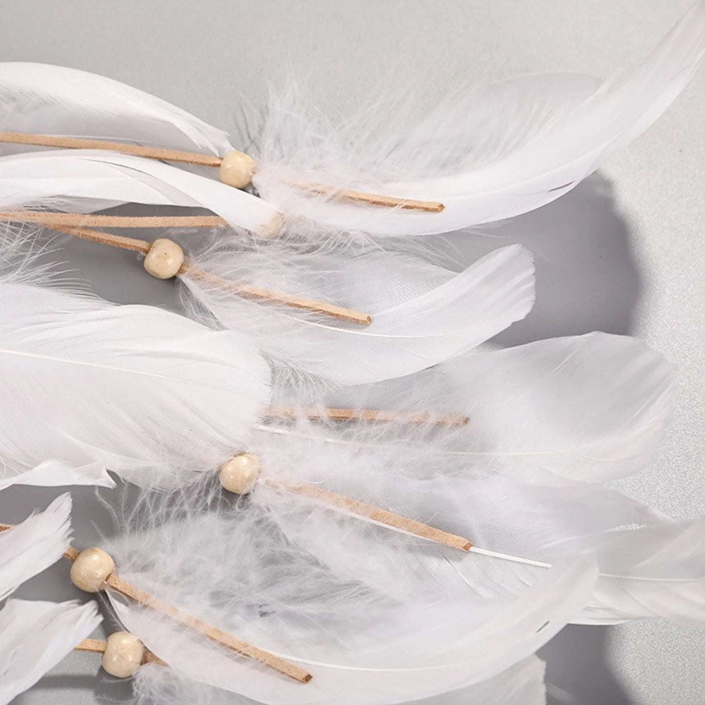 🕊️Diadema Boho de Plumas Naturales 🌵 Diosa del Desierto 🔥35 variantes