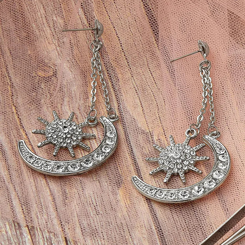 🌟 Set Corona & Pendientes Estelares 💫 Diosa del Firmamento 💖 11 variantes a elegir